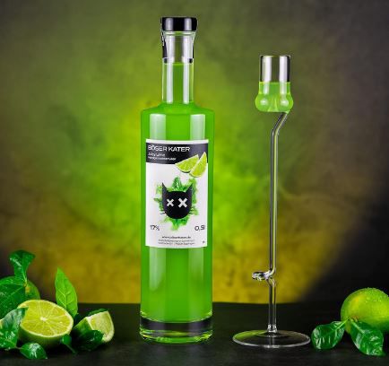 Böser Kater Juicy Lime Limetten Likör, 0,5L, 17% für 19,46€ (statt 26€)