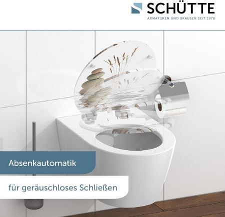 Schütte Wellness WC Sitz mit Absenkautomatik aus Holz für 35,99€ (statt 50€)