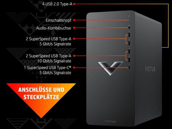 HP Victus 15L Gaming PC mit i5 13400F, RTX 4060 für 799€ (statt 999€)