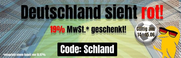 🇩🇪 Picksport EM Aktion: MwSt geschenkt   15,97% auf ALLES sparen