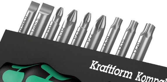 Wera Kraftform Kompakt 10 Schraubedrehersatz, 10 tlg. für 15,26€ (statt 18€)