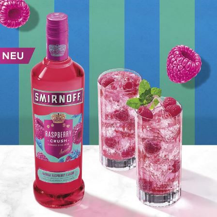 Smirnoff Raspberry Crush, Wodka mit Fruchtgeschmack für 9,99€ (statt 17€)