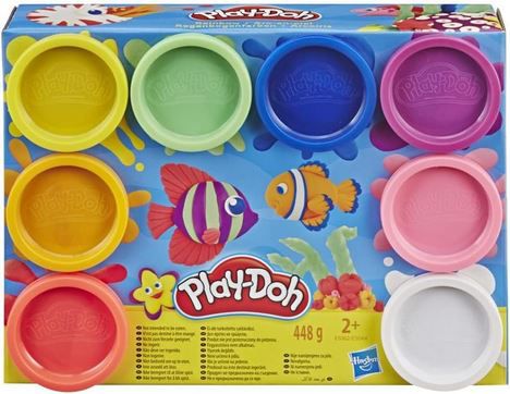 8er Pack PlayDoh Knete in Regenbogenfarben für 5,92€ (statt 9€)