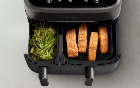 🍟 Philips NA350/00 Dual Basket Airfryer 3000 Serie, 9L für 157€ (statt 180€)