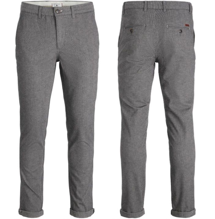 Jack & Jones Marco Fury AKM Chino Hose in Grau für 24€ (statt 34€)