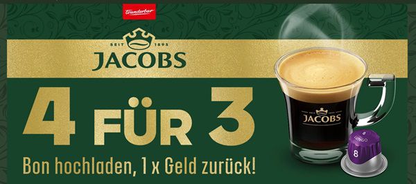 JACOBS Kaffeekapseln kostenlos ausprobieren