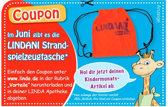 Linda Apotheken: LINDANI Strandspielzeugtasche kostenlos