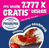 Philadelphia Frischkäse gratis ausprobieren