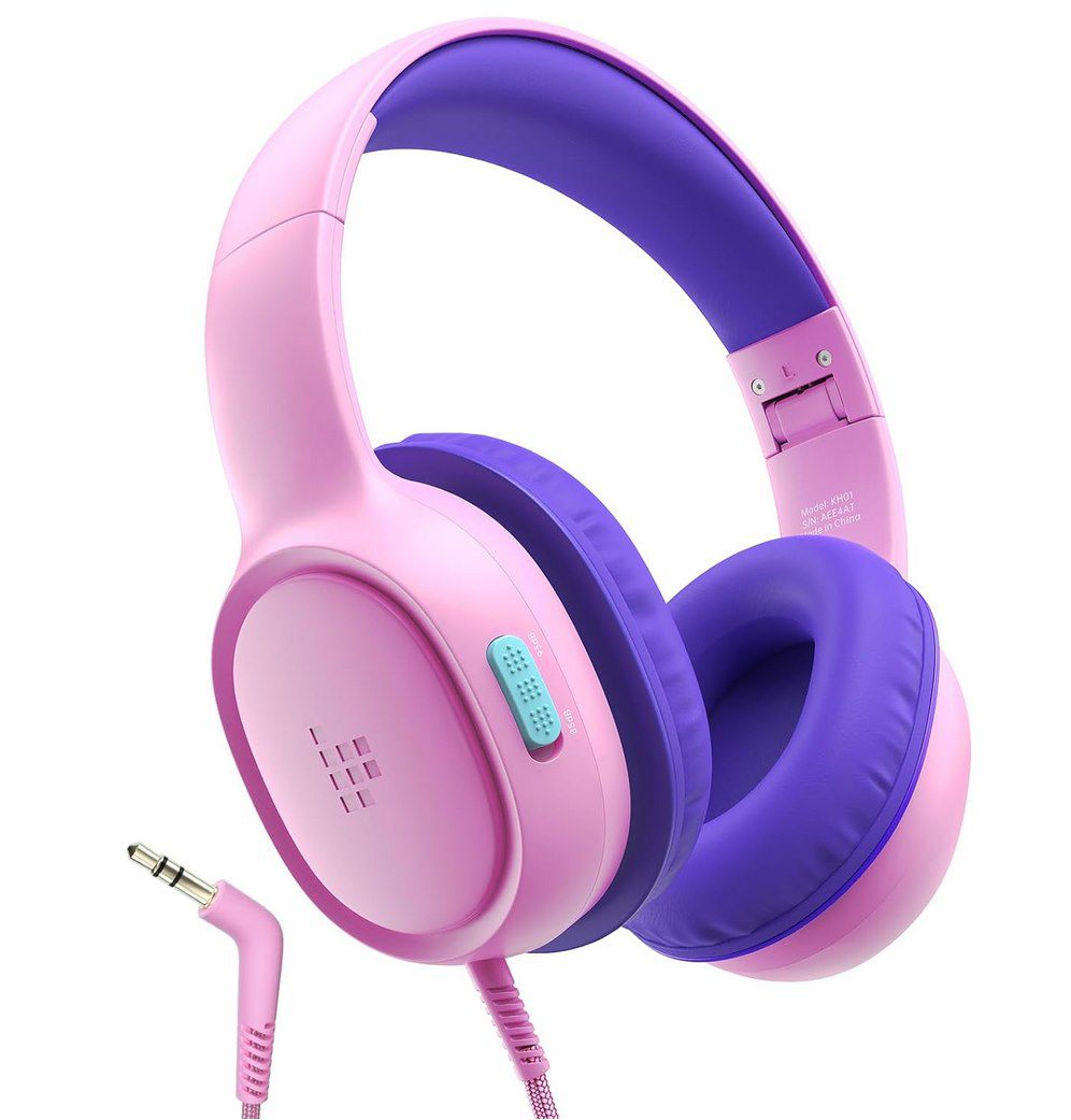 Tronsmart KH01 Kinder Over Ear Kopfhörer mit Kabel in Rosa für 11,99€ (statt 19€)