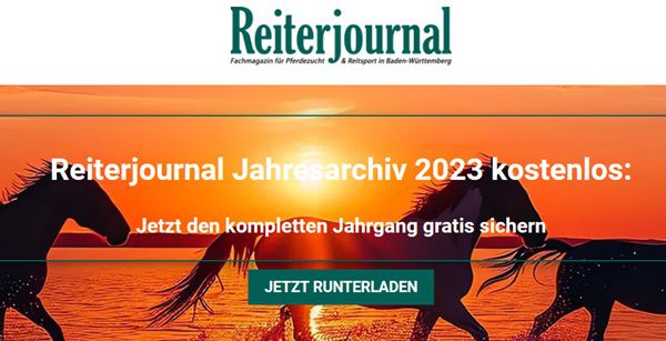 Reiterjournal Jahresarchiv 2023 gratis downloaden