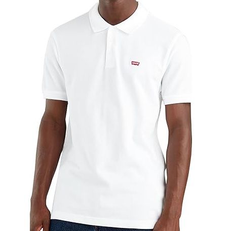 Levis Herren Housemark Polo Hemd in Weiß für 19,98€ (statt 27€)