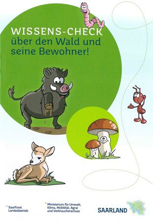 Gratis Kinderbroschüre: Wissens Check über den Wald und seine Bewohner!