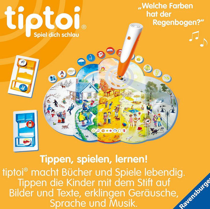 🌦️ Ravensburger tiptoi Mein Wetter (00118) für 15,99€ (statt 20€)