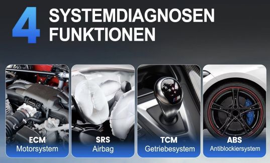 MUCAR CS4 OBD2 Diagnosegerät mit 4 Systemdiagnosen für 69,99€ (statt 118€)