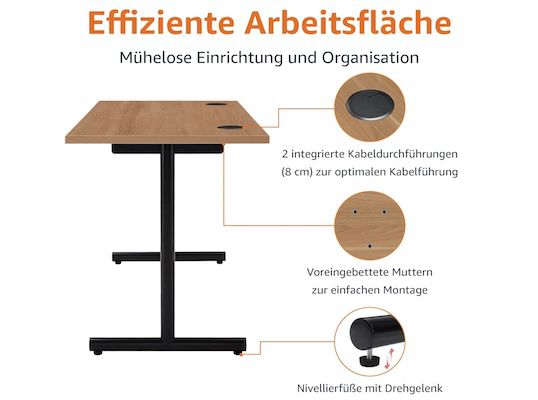 Amazon Basics Schreibtisch 79,99€ (statt 135€)