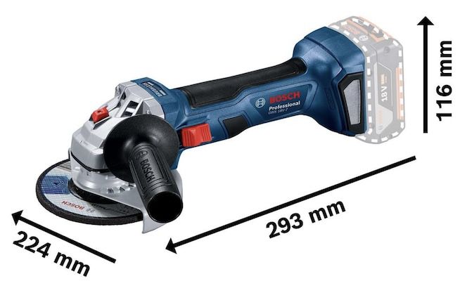 Bosch Professional GWS 18V 7 Akku Winkelschleifer für 90,85€ (statt 100€)