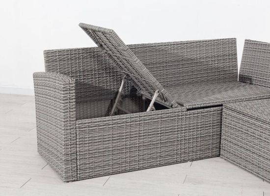 TrendLine Dining Lounge Möbelset Grassina mit Auflagebox für 599€ (statt 699€)