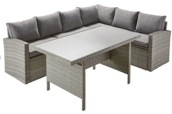 TrendLine Dining Lounge Möbelset Grassina mit Auflagebox für 599€ (statt 699€)