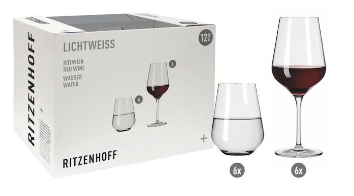 Ritzenhoff 12 tlg. Gläser Set Lichtweiss Julie für 22,49€ (statt 33€)