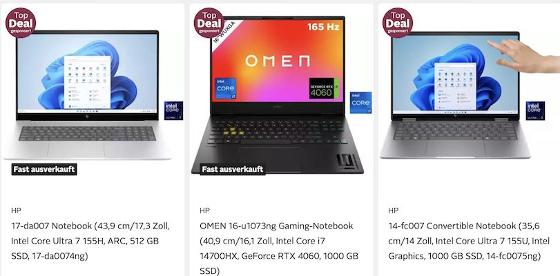 OTTO: 15% Extra auf HP Gaming Notebooks z.B. VICTUS 15,6″ Gaming Notebook für 939€ (statt 1.105€)