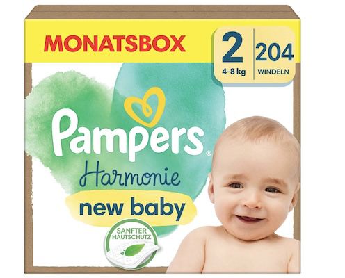 204x Pampers Baby Windeln Größe 2 (4 8 kg) ab 40,42€ (statt 58€)