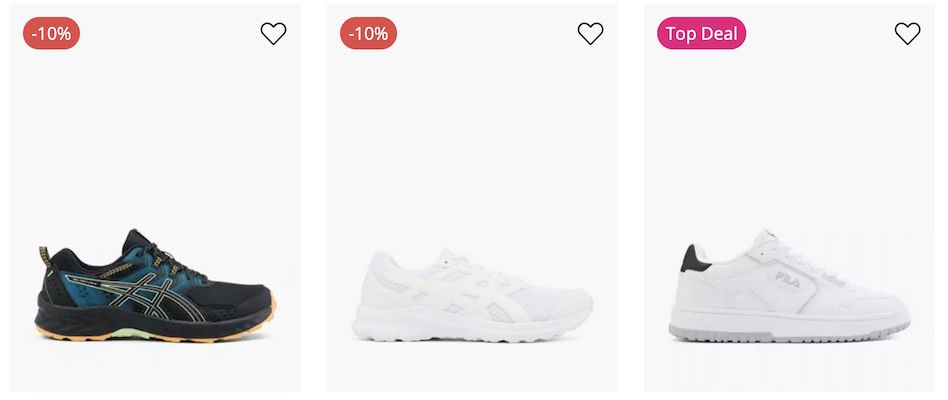 Deichmann Sale:  20% extra auf Sale ab 50€ MBW z.B. Asics Laufschuh Jolt 3 für 47,99€ (statt 65€)