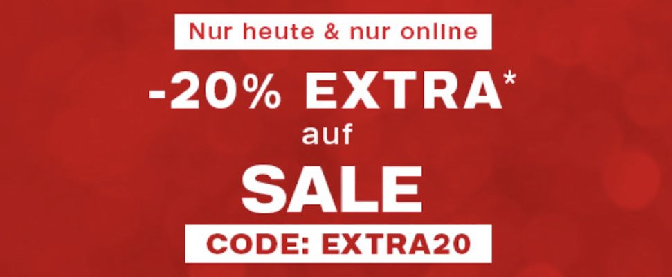 Deichmann Sale:  20% extra auf Sale ab 50€ MBW z.B. Asics Laufschuh Jolt 3 für 47,99€ (statt 65€)