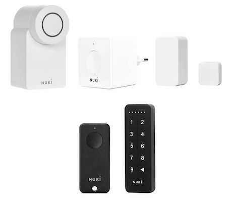 Nuki Smart Lock (4. Gen) + Bridge + Fob + Door Sensor + Keypad für 339,95€ (statt 443€)