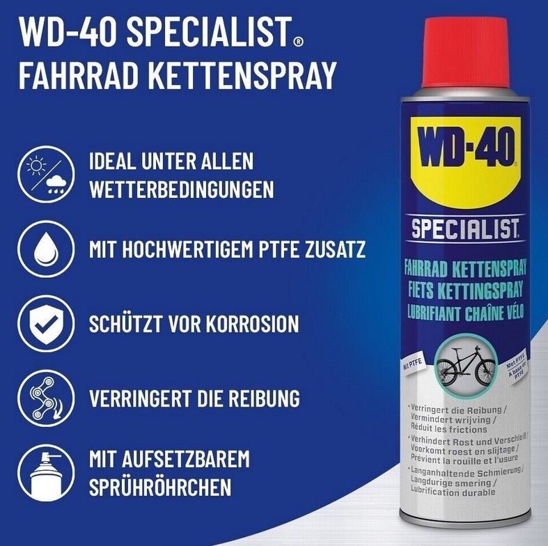 WD 40 Bike Fahrradpflegeset Kettenspray & Reiniger für 19,99€ (statt 29€)