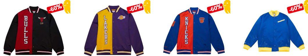 MITCHELL & NESS NBA Team OG 2 Herren Jacken für je 64,98€ (statt 120€)