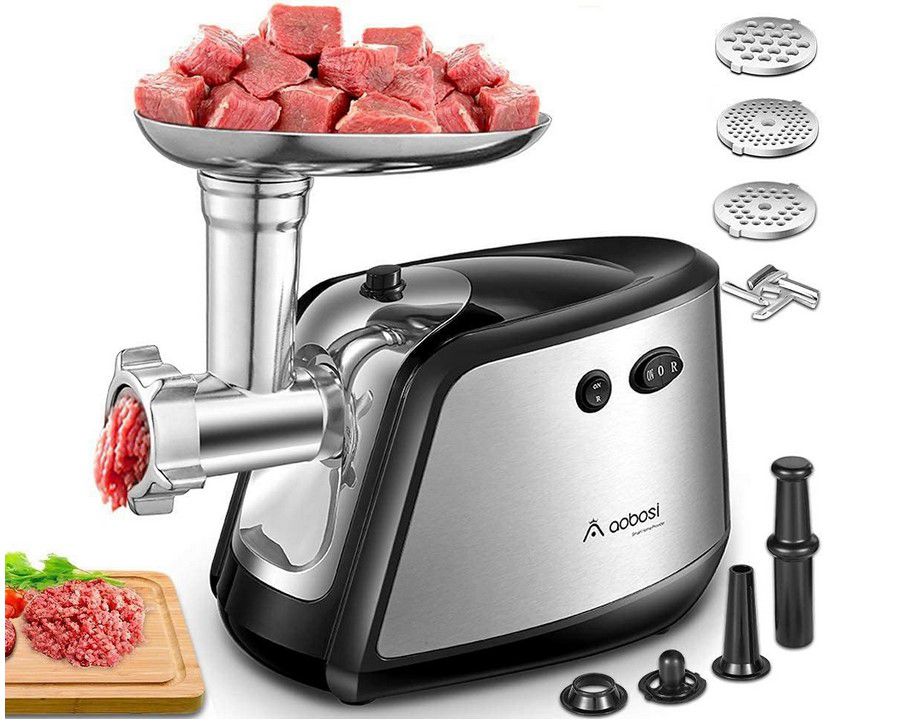 🥩AAOBOSI elektrischer Fleischwolf 1.200 Watt für 44,99€ (statt 90€)