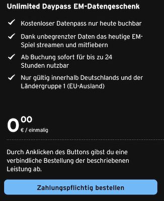 📱 Congstar Kunden: GRATIS Unlimited Day Pass (Datenvolumen) für 24 Stunden