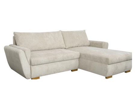 Funktionsecke Danzig mit Velourstoff (229x86x167cm) ab 399€ (statt 599€)