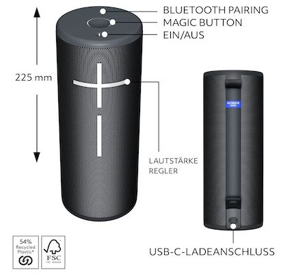 🔊 Ultimate Ears Megaboom 4 Bluetooth Lautsprecher für 145€ (statt 200€)