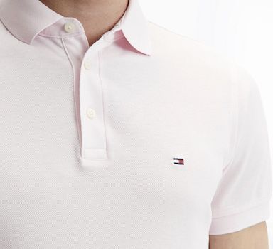 Tommy Hilfiger 1985 Collection Stripe Slim Fit Polo in Pink ab 36,31€ (statt 52€)