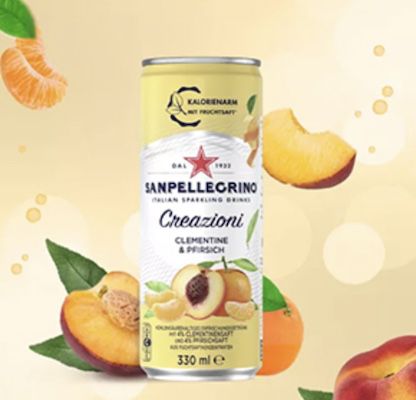 🍑 12x Sanpellegrino Creazioni Clementine & Pfirsich Limonade ab 11,39€ (statt 20€)