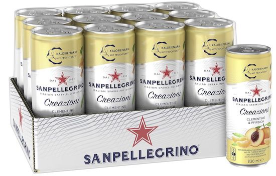 🍑 12x Sanpellegrino Creazioni Clementine & Pfirsich Limonade für 11,39€ (statt 20€)