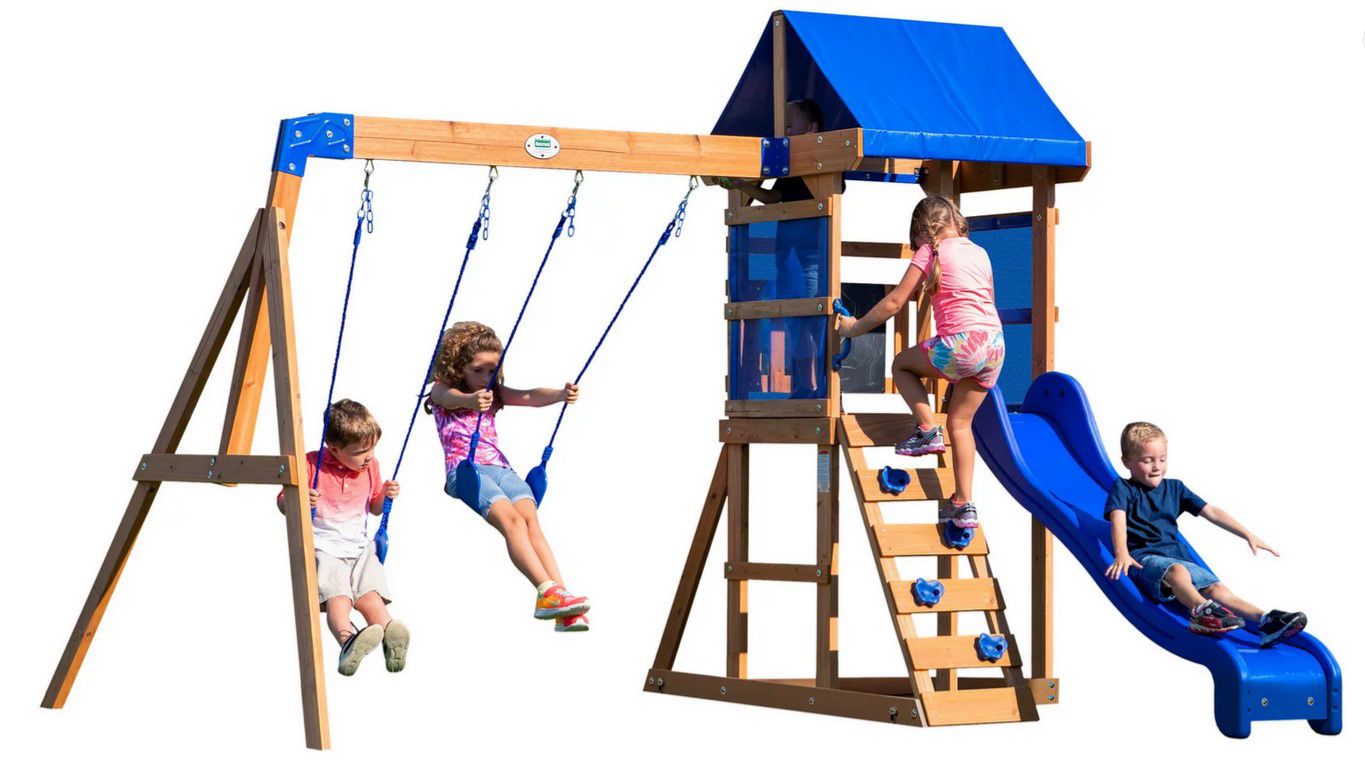 Discovery Aurora Spielturm Rutsche 2 Schaukel ab 438,95€ (statt 499€)