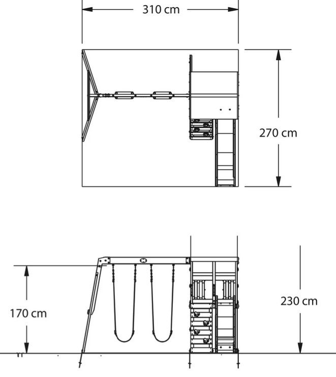 Discovery Aurora Spielturm Rutsche 2 Schaukel ab 438,95€ (statt 499€)