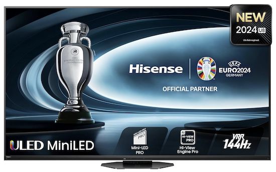 Hisense 75U8NQ – 75 Zoll UHD Fernseher mit 120 Hz für 1.699€ (statt 1.949€)