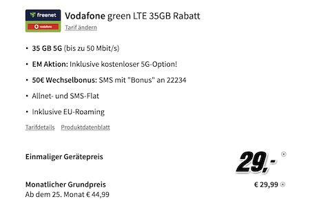 📱 Xiaomi 14 5G + Vodafone 35GB 5G für 29,99€ mtl. + 50€ Bonus