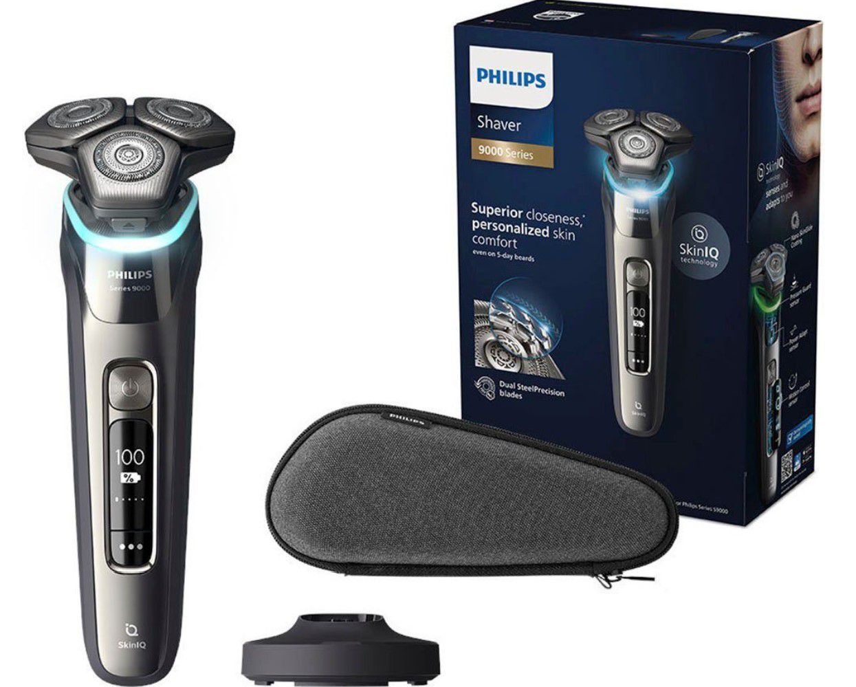 Philips S9974/35 Serie 9 Nass- und Trockenrasierer für 199€ (statt 249€)