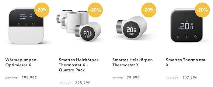 20% Rabatt auf das neue tado X   z.B. Starter Kit für 127,99€ (statt 160€)