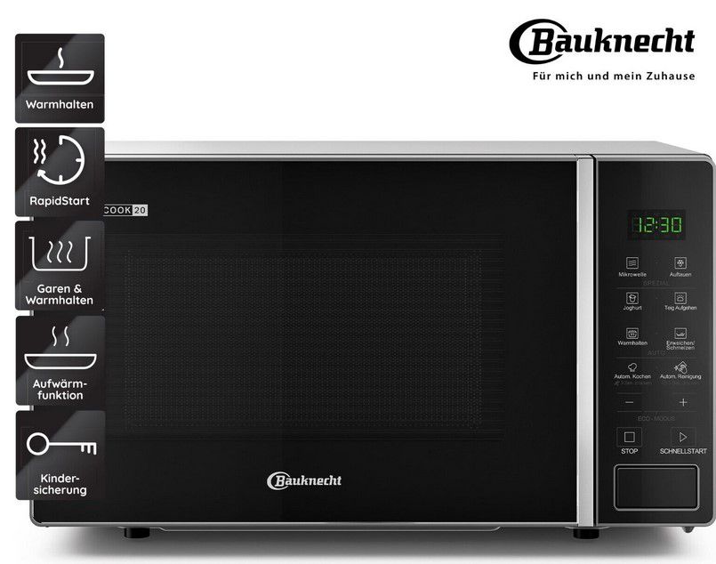 Bauknecht MWR 201 Mikrowelle 20L 700W für 76,31€ (statt 106€)