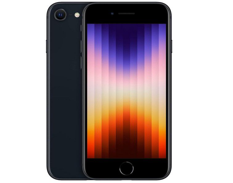 Apple iPhone SE (2022) 128GB in Schwarz refurb. für 265,50€ (statt neu 397€)