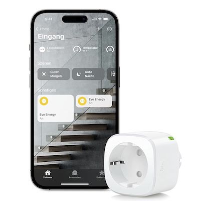 Eve Energy Stromsensor & Schalter (Matter) für 26,29€ (statt 38€)