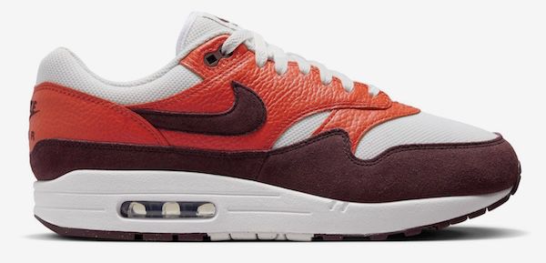 👟 Nike Air Max 1 Sneaker in Burgundy Crush für 72,50€ (statt 135€)   42.5 bis 45.5