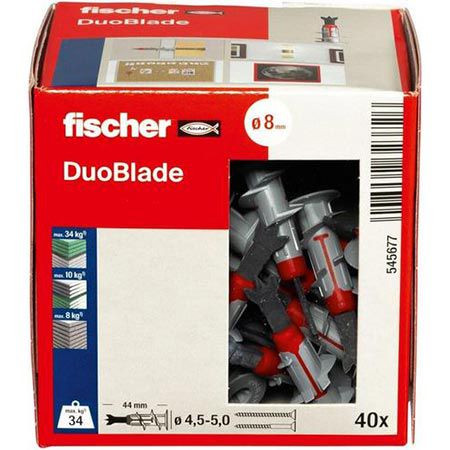 🔨 40er Pack fischer DuoBlade, selbstbohrender Gipskartondübel für 9,64€ (statt 16€)