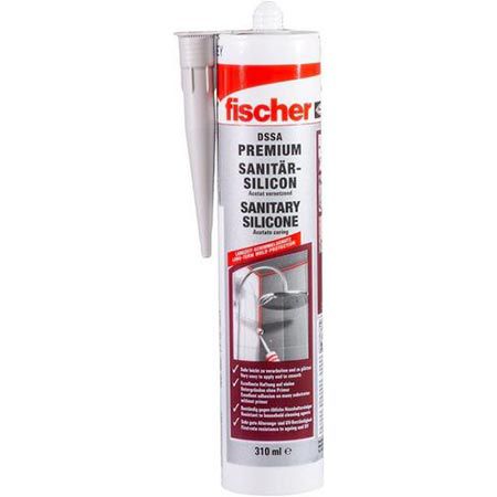 fischer Premium Sanitärsilikon, transparent, 310ml für 6,99€ (statt 13€)