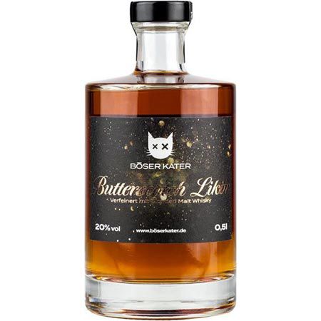 Böser Kater Butterscotch Likör mit Whisky ab 25,75€ (statt 31€)